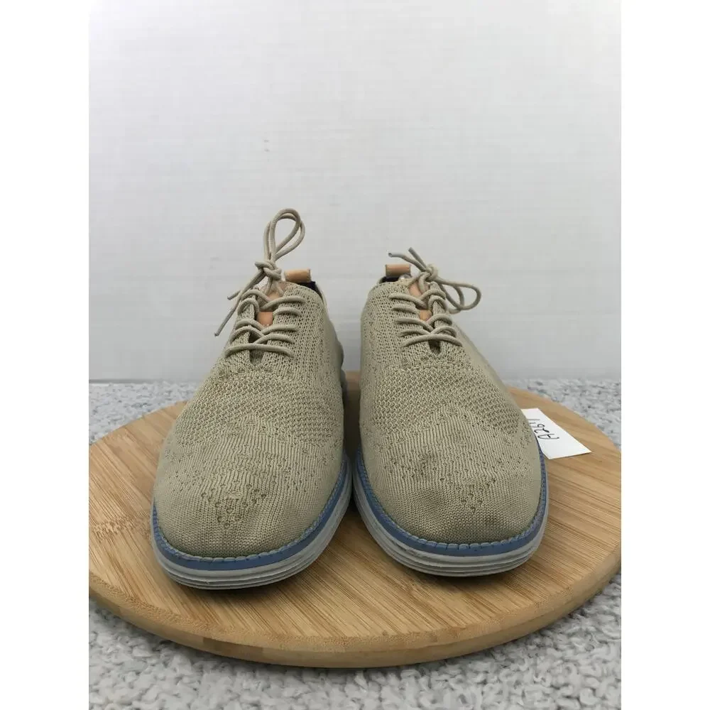 Cole Haan Men 9.5M OriginalGrand Gray Stitchlite Wingtip Casual Lifestyle Oxford